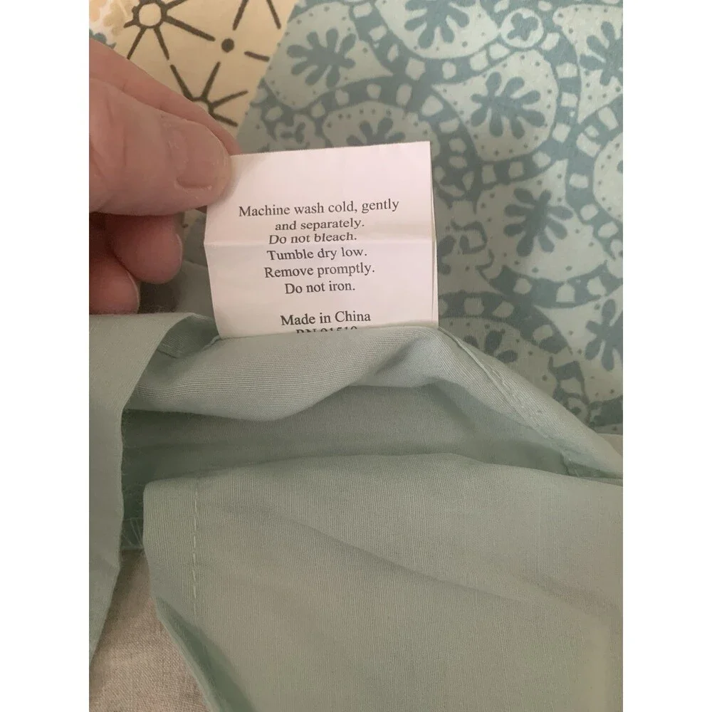 Madison Park  King duvet cover set Teal, Gray, White, Tan Shabby Chic